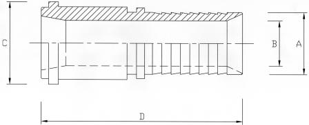 idf female interlocking hose tail